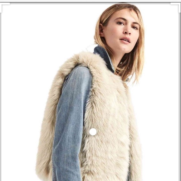 gap faux fur jacket